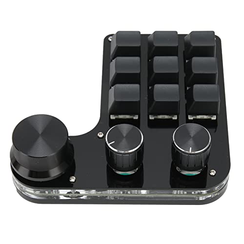 Mini clavier mécanique macro avec 9 touches programmables personnalisables et éclairage RVB