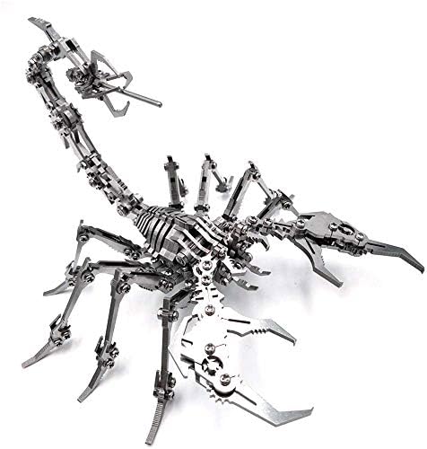 Childrens Building Blocks Steel Warcraft Scorpion King 3D Full Metal Stainless Steel DIY Assembled Detachable Model Puzzle Ornaments