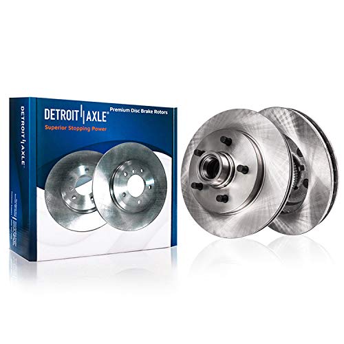 Detroit Axle - Both 298Mm Front Disc Brake Rotors For 1994-2001 Ford E150 W/Rear Wheel Abs #TOP7