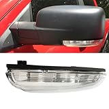Front Mirror Turn Signal Puddle Light for Dodge Ram 1500 2009-2018,Side Marker LED Light Lamp Assembly for Ram Replace 68064949AA/48AA (Left (Driver) Side)
