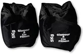 Par Caneleira Tornozeleira De Peso 5kg Para Treino Fitness De Academia Musculação Agachamento