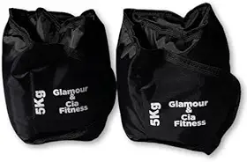 Par Caneleira Tornozeleira De Peso 5kg Para Treino Fitness De Academia Musculação Agachamento