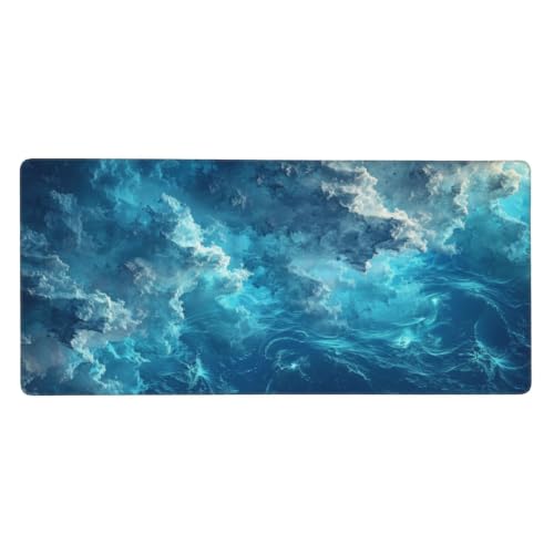 Gaming mouse pad G102 abstracto azul de 60 x 30 cm para escritorios modernos