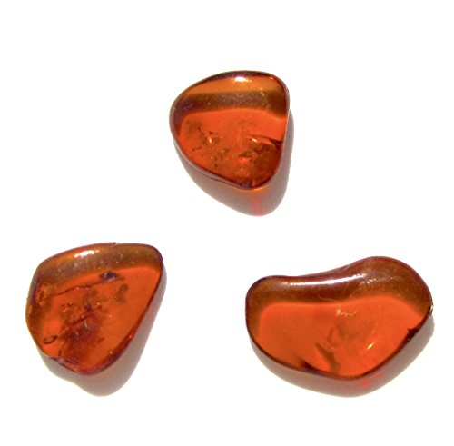 Ian And Valeri Co. Raw Honey Amber Flat Gemstones Very Small Set Of 3 Stones #TOP12