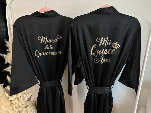 Joyma Belle Gifts Custom Glitter Short Robe With Crown thumb #5