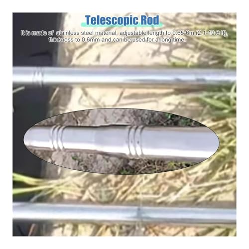 Kit d'échantillonnage d'eau durable en acier avec perche extensible de 1.2 à 5 mètres - 3