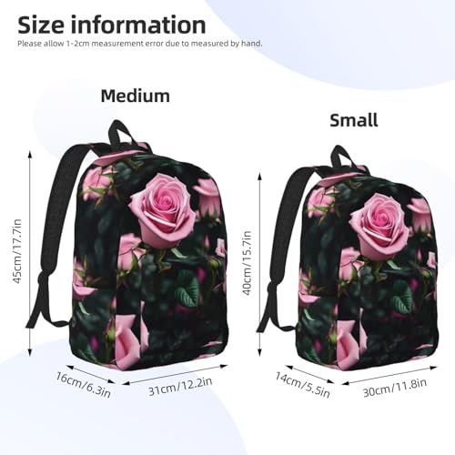 Sac à dos de randonnée imprimé rose robuste et finitions soignées