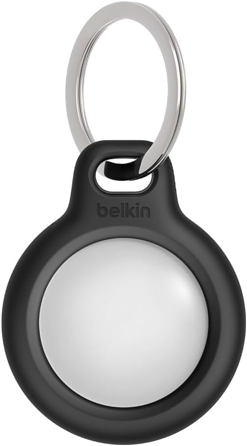 Belkin Apple AirTag Secure Holder with Key Ring Durable Scratch Resistant Case with Open Face