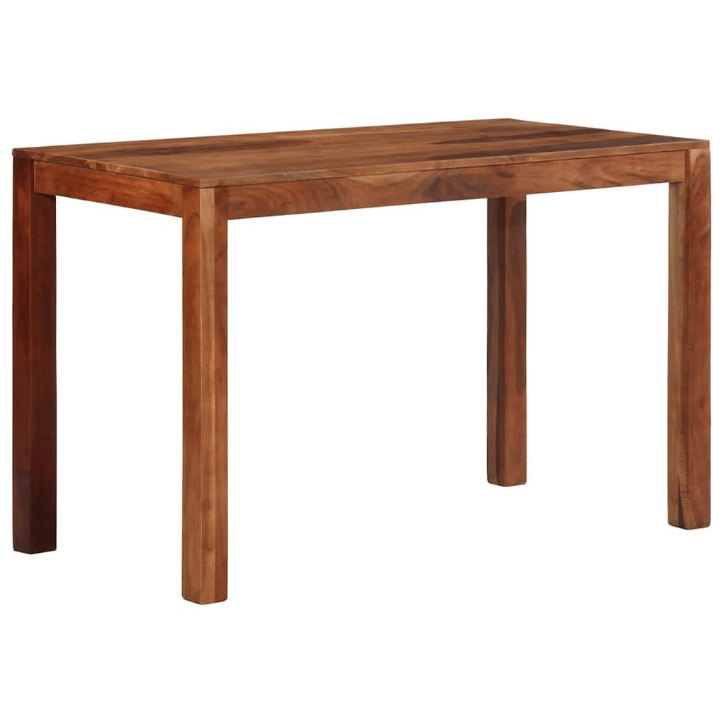 Table à manger en bois d'acacia massif 120 cm de style scandinave