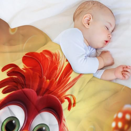 Couverture polaire coq lit d'une douceur exceptionnelle