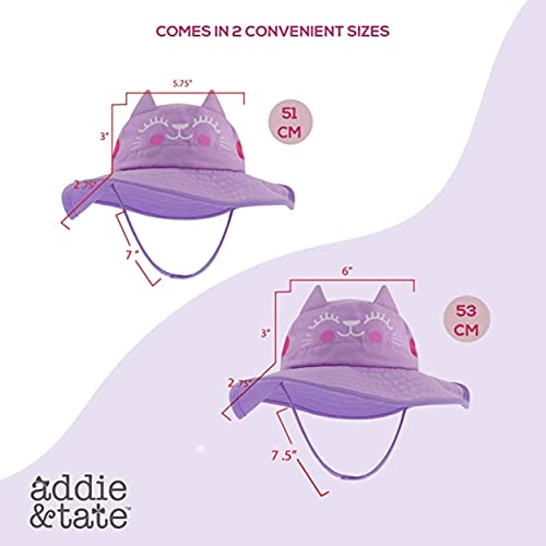 Addie & Tate Toddler Sun Hat For Kids Uv Protection Beach Bucket Hat For Girls & Boys Fishing Safari Play Hat (Cat, 2-5 Years) #TOP4