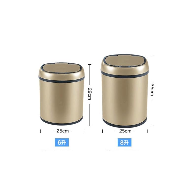 Bathroom Trash Cans Lids Touchless Garbage Can Motion Sensor Waste Bin Wastebasket for Kitchen(29cm) image 3
