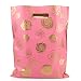 Merchandise Bags 12x15 - Gold Roses Print - 100 Pack - Glossy Retail Bags - Shopping Bags for Boutique - Boutique Bags - Plastic Shopping Bags