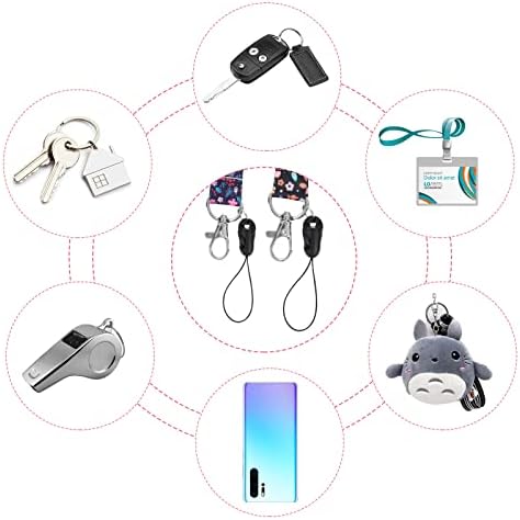 cobee Hard ID Card Badge Holder with Lanyards, 2 Set Plastic ID Card Protector with Thumb Slot Heavy Duty Lanyards with Quick Release Buckles Floral Neck Straps Clear Card Case