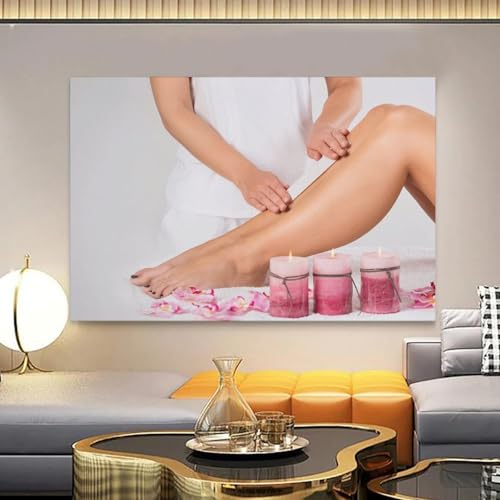 Lienzo impreso de piernas de mujer de 40x60 cm con acabado artístico de alta definición para pared 3