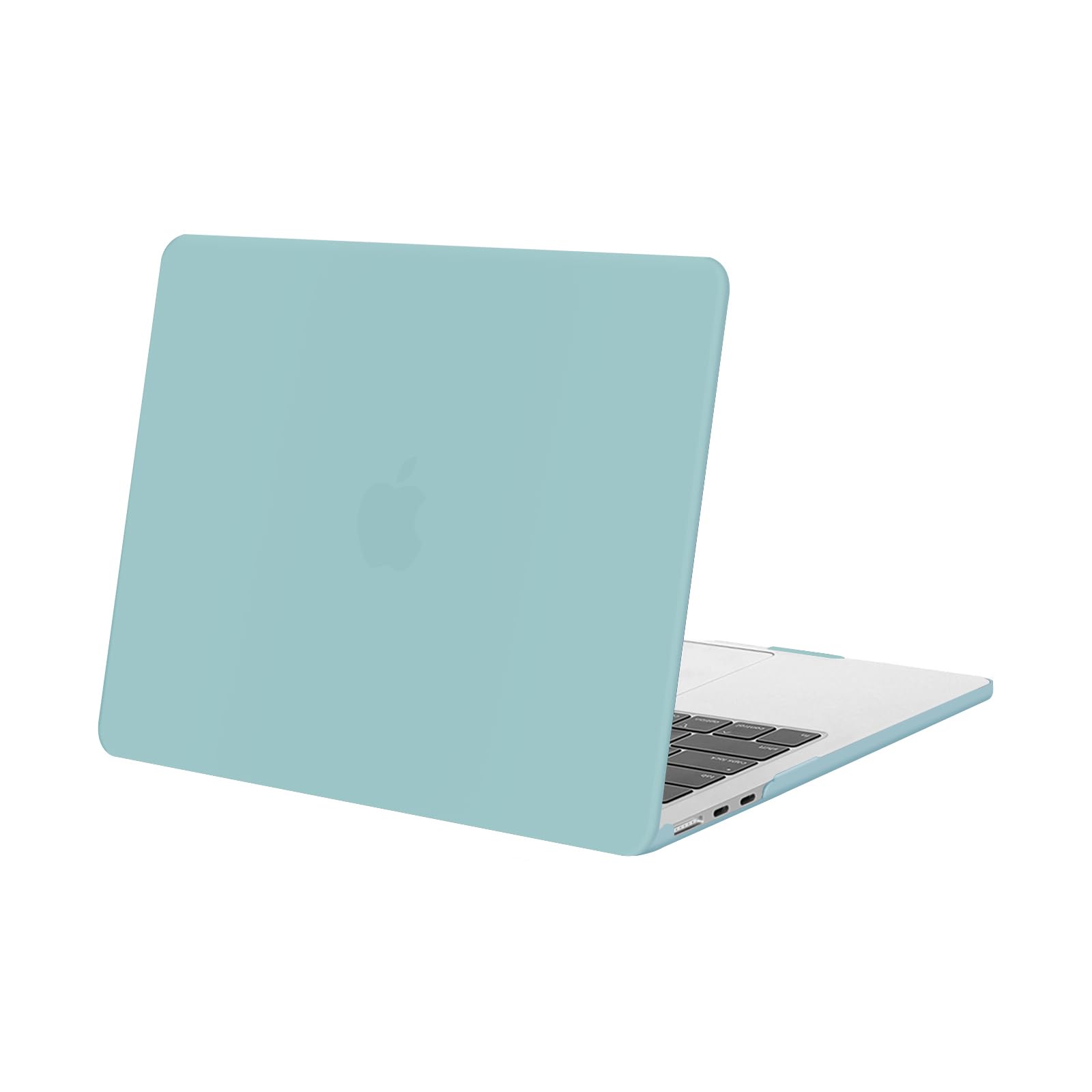MOSISO Compatible MacBook Air Case 13" M2 M3 Chip 2024 2023 2022 Release A3113 A2681 for MacBook Air 13.6" Plastic Hard Case Cover(Aquamarine Blue)