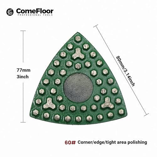 Almohadillas de diamante para esquinas que solucionan el pulido perimetral de grano 60 3