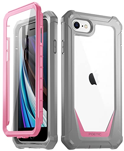 Teléfonos Celulares, Wireless Poetic Carcasa rígida Transparente Apple iPhone SE, Funda Protectors a Prueba de Golpes, Guardian Series, Estuche para Apple iPhone SE (versión 2020), iPhone...