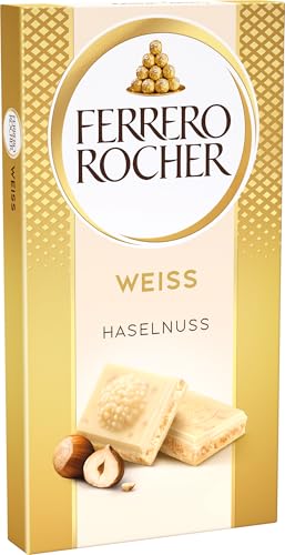 Ferrero Rocher Tafel – Weiße Schokolade mit Haselnuss – Muttertagsgeschenk, Vatertagsgeschenk – 1 x 90 g Schokoladentafel 2