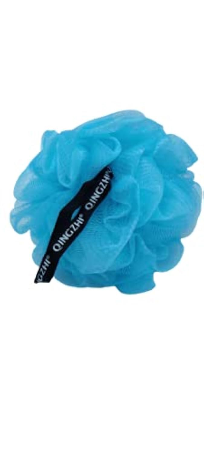 KIRA Loofah Bath-Sponge Shower Puff Extra-Large Mesh Pouf (Luffa Loofa Loufa Puff Scrubber - Big Full Lather Cleanse, Exfoliate with Beauty Bathing Accessories (Blue)-image-24