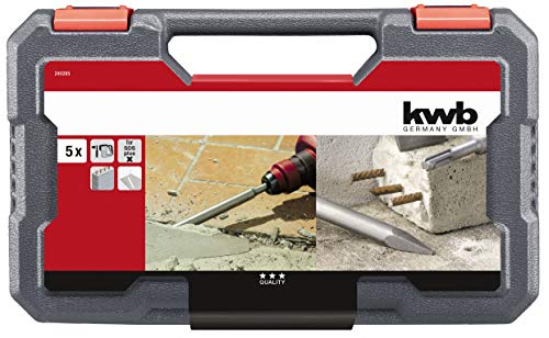 Kwb SDS-Plus Meißel-Set für Bohrhammer mit optimierter Leistung