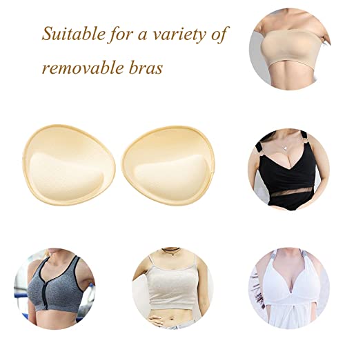 Ondy Thick Bra Pads Inserts, Breast Enhancers Inserts, Latex Bras Inserts Push Up Pads For Sports Bra Cups Swimsuit #TOP5