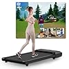 Lacuffy Raceable Walking Pad Suitable for High-tech Wearable Devices, APP Control Under Desk Treadmill with Training Courses and AI Training