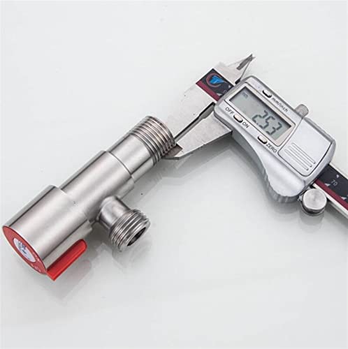 Vanne triangle G1/2 acier inoxydable SUS304 robinet arrêt eau chaude froide - 6