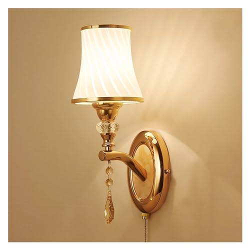 Applique murale avec interrupteur luminaire LED d'intérieur verre