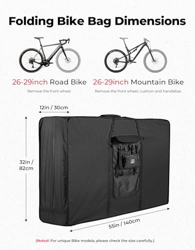 KEMIMOTO Heavy-Duty Bike Travel Bag