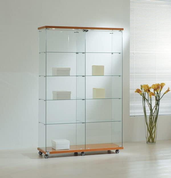 VETRINA LL artOF1218L 117x40x181cm FARETTI INCLUSI made in italy