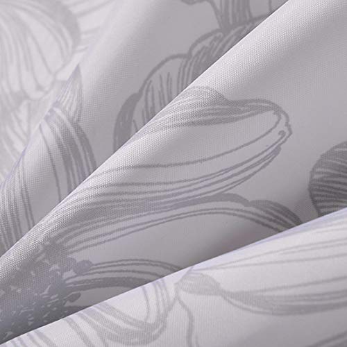 GONOVE Shower Curtain for Bathroom 220 x 200 cm Anti-Mould Mildew Resistant Waterproof Polyester Fabric Butterfly Shower Curtain Liner Long Bath Curtain with Hooks - Image 3