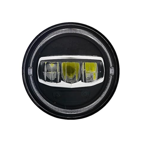 Phare LED 7 Pouces pour Jeep Wrangler JK TJ Clignotant Ambre Moto