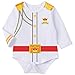 Baby Newborn Boys Prince Charming Bodysuits Costume Outfit Medieval Royal Prince Romper Dress up with Crown for Infant Boy Halloween Disney Cosplay Long Sleeve,18-24months