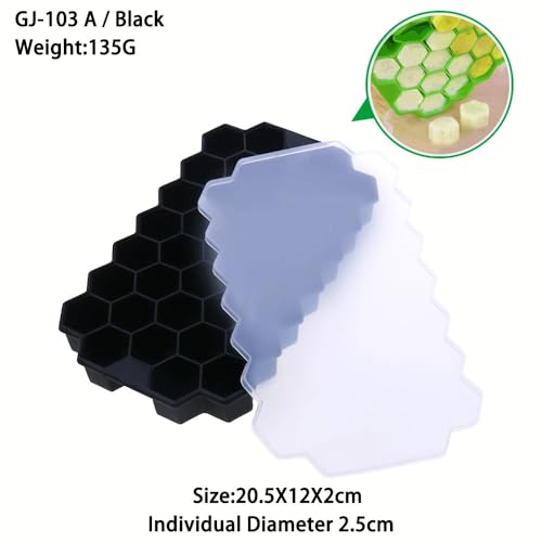 Kit 2 Unidades de Forma de Gelo Colméia Flex em Silicone Flexível para Bombons e Delícias