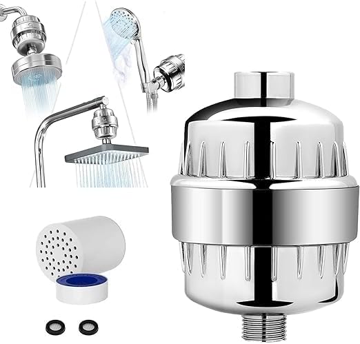 Shower Filter for Bathroom for Hard Water Problems | Water Softener for Home Reduces Dry | Angle-Adjustable | Eczema and Dramatically Improves The Condition of Your Skin