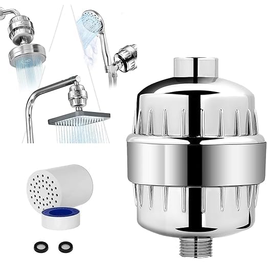 Shower Filter for Bathroom for Hard Water Problems | Water Softener for Home Reduces Dry | Angle-Adjustable | Eczema and Dramatically Improves The Condition of Your Skin