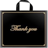 Thank You Bags Shopping Bags, 50 Pack 16'x18' Extra Thick Bulk Merchandise Bags Plastic Boutique...
