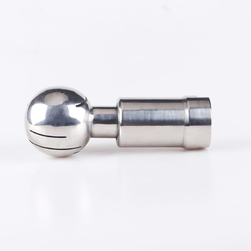 Hilo Femenino Sanitario de Bola de pulverización giratoria de Acero Inoxidable BSP SS304, for Cabezal de Limpieza de Tanques CIP, Ajuste de Lavado de Cobertura de 360 ​​Grados(2")