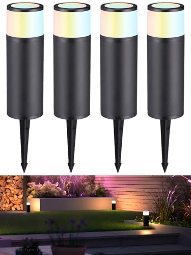 LEONLITE 5CCT Low Voltage Path Lighting, 4.5W LED Landscape Bollard Pathway Light, Landscape Lights...