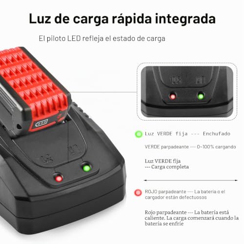 Miniatura 6 de Asuncell Cargador De Repuesto Para Bosch 14,4 V-18 V Bc660 Bc1880 Bat609 Bat609g Bat618 Bat618g Bat614 Bat614g Cargador Rápido De Batería De Iones De Litio, Cargador De Herramientas Eléctricas De