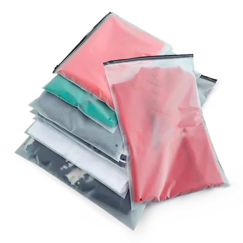 Saco Plástico Shein EVA Preto 20x30cm 10und Embalagem Roupa Organizador Malas e Viagem com Trilho Zip