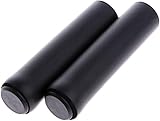 2 schwarze Fahrradlenkergriffe, weicher Schaumstoff-Silikon-Schwamm, Lenkergriffe, Lenkerabdeckung, Mountainbike-Schwammgriff-Set, Reitausrüstungs-Komponenten