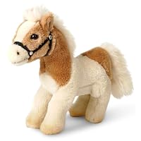 Peluche Cavallo In Piedi, 40 Cm, Marrone, Imbottitura In Cotone PP, Morbido, Per Bambini