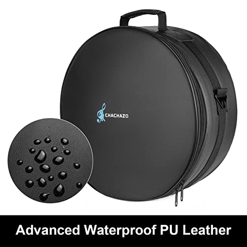 Chachazo 5-Piece Drum Cases Set For Standard Kits, Thick Padding & Rugged Pu Leather Drum Case For 12" Tom, 10" Tom, 14" Snare, 16" Floor Tom, 22" Bass Drum (5Pcs Standard Set) #TOP7