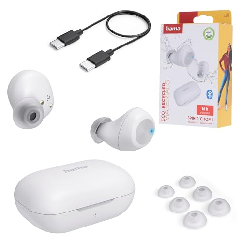Hama Spirit Chop II TWS Bluetooth EQ Headphones - White