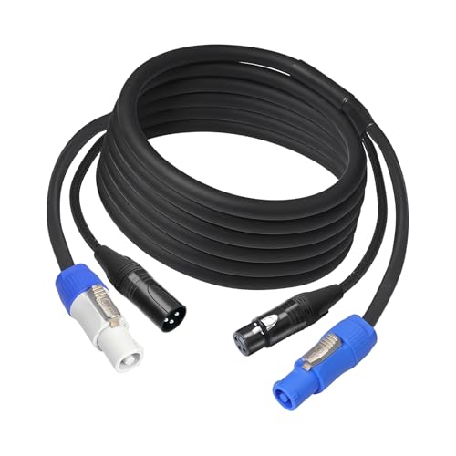Duty Power Con XLR�P�[�u�� �R���T�[�g�X�e�[�W�z�� �R���T�[�g�C�x���g�p �d�C�M���Ɛ���M���̑g�ݍ��킹 �d���\���̑g�ݍ��킹