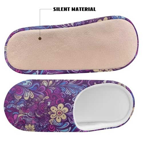 Women's Cotton Slippers Soft Comfy Slip On Non-Slip Cozy House Bedroom Shoes Indoor Ladies Slippers4