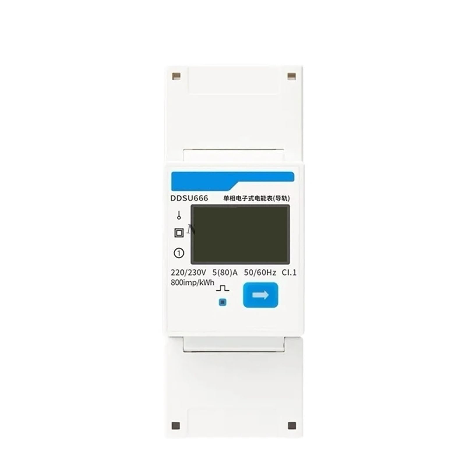 Licznik prądu DDSU666 DTSU666 jednofazowy modbus szynowy DIN RS485, dwukierunkowy licznik energii/mocy / KWH, watomierz (DTSU666-CT 300-5A)
