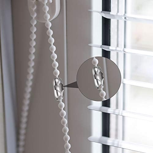 Pangda 20 Pack Replacement Vertical Roman Roller Blind Ball Chain Cord Connector Clips (Stainless Steel)